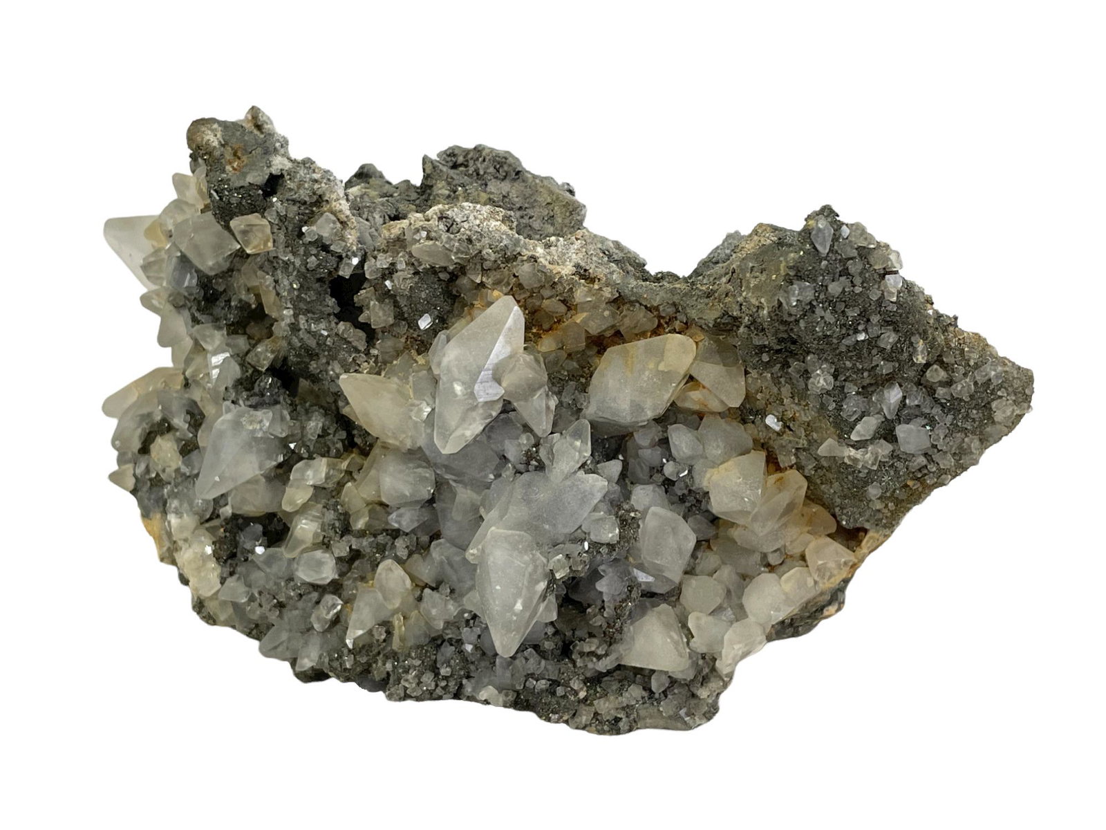 CALCITE & MARCASITE SPECIMEN: CALCITE & MARCASITE SPECIMEN - (CA69) - 4 LBS 6 OZ Height: 5 in. by Width: 8 in. by Depth: 4