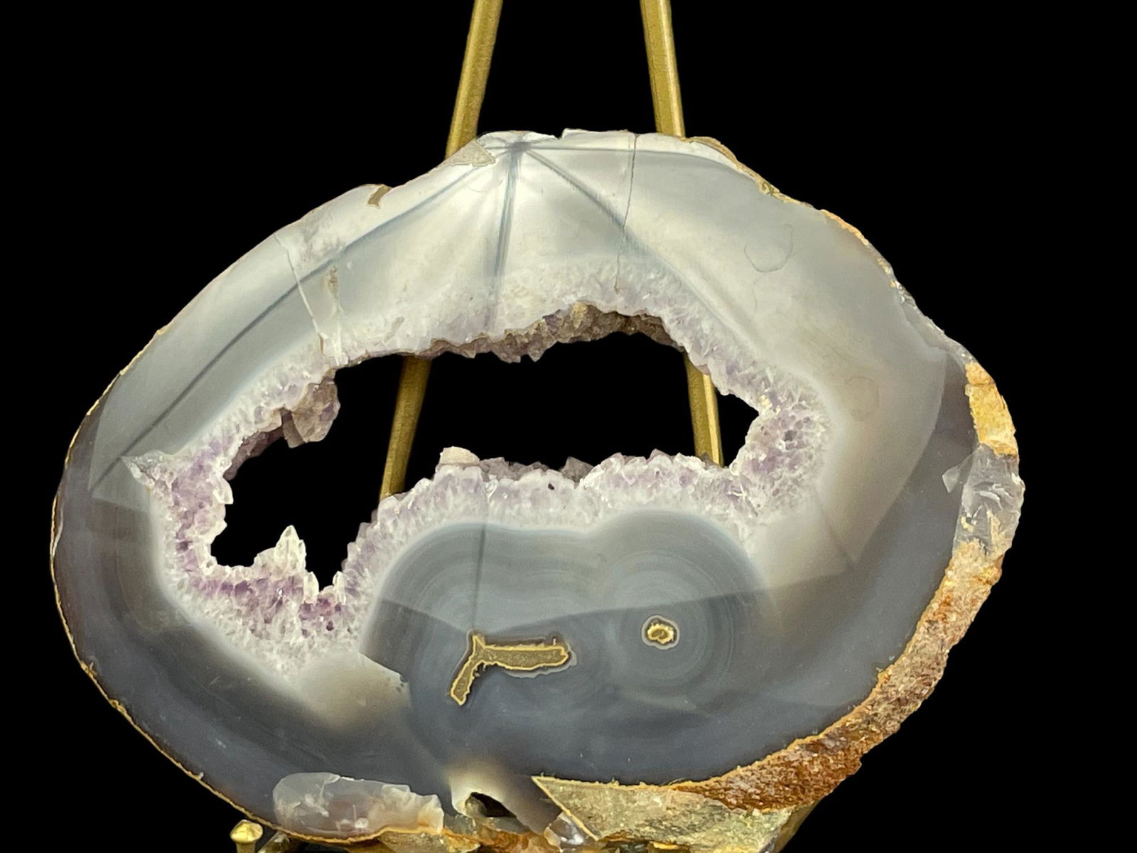 BLUE AGATE SLICE (1 of 4)