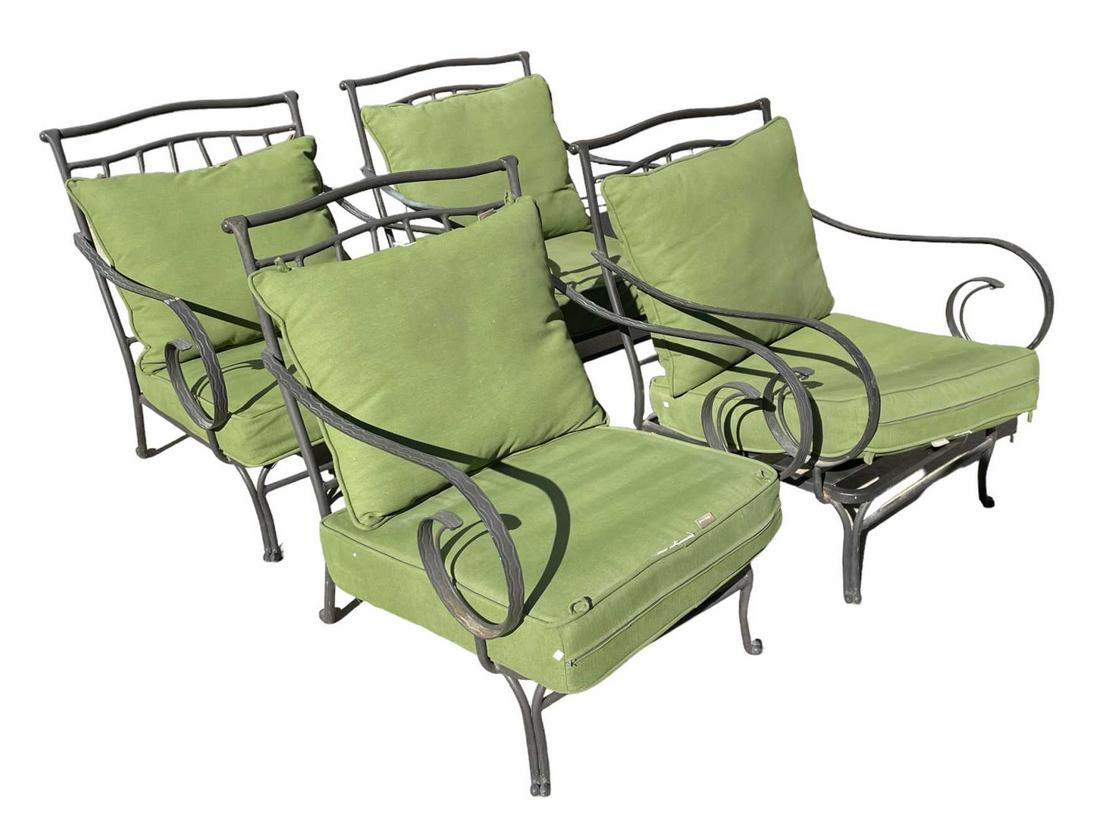 SET OF FOUR GARDEN ARMCHAIRS (1 of 5)
