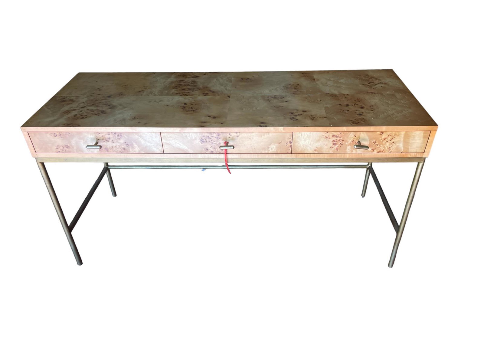 GOLDFINGER DESK: GOLDFINGER DESK Height: 31 in. by Width: 62 in. by Depth: 23