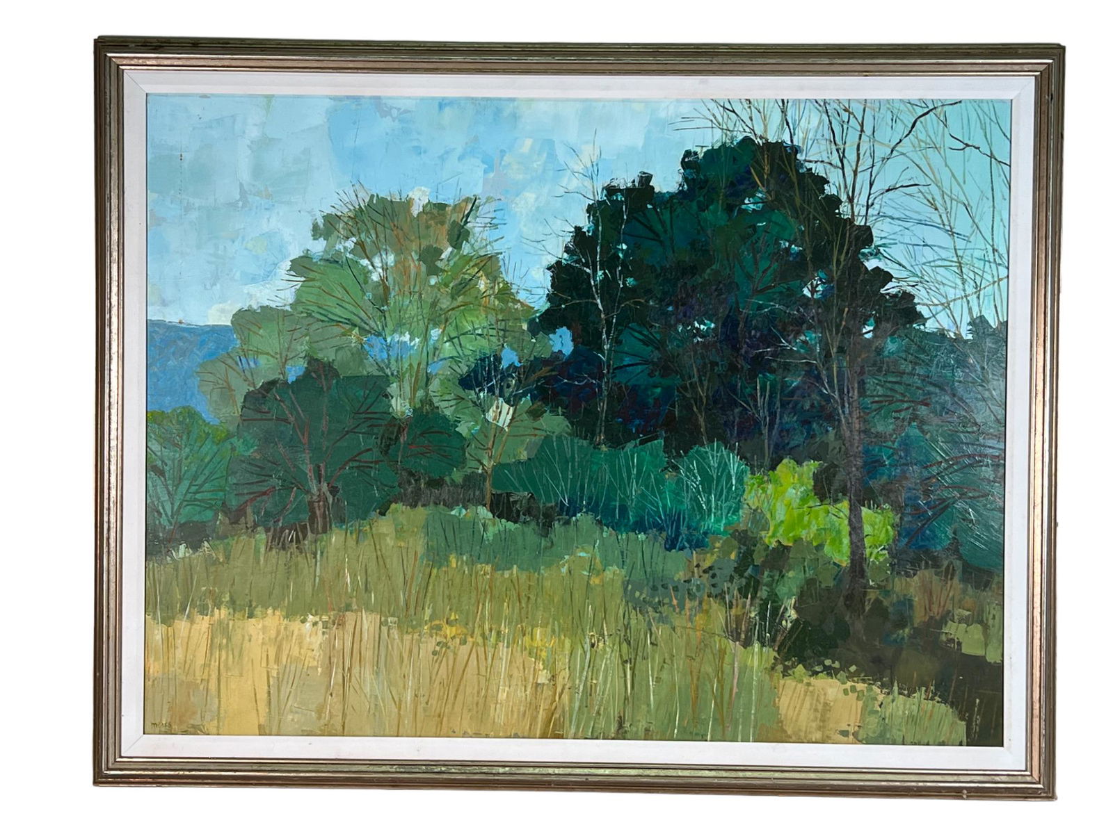 HERB MEARS  "THE FOREST" OIL ON PANEL PAINTING (1 of 3)