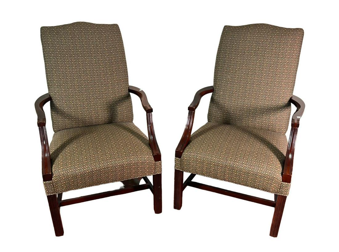 PAIR OF FAIRFIELD ARMCHAIRS (1 of 2)