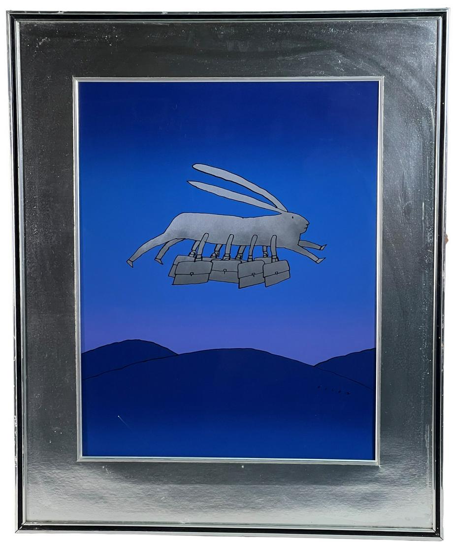 JEAN MICHEL FOLON  RABBIT POSTER (1 of 2)