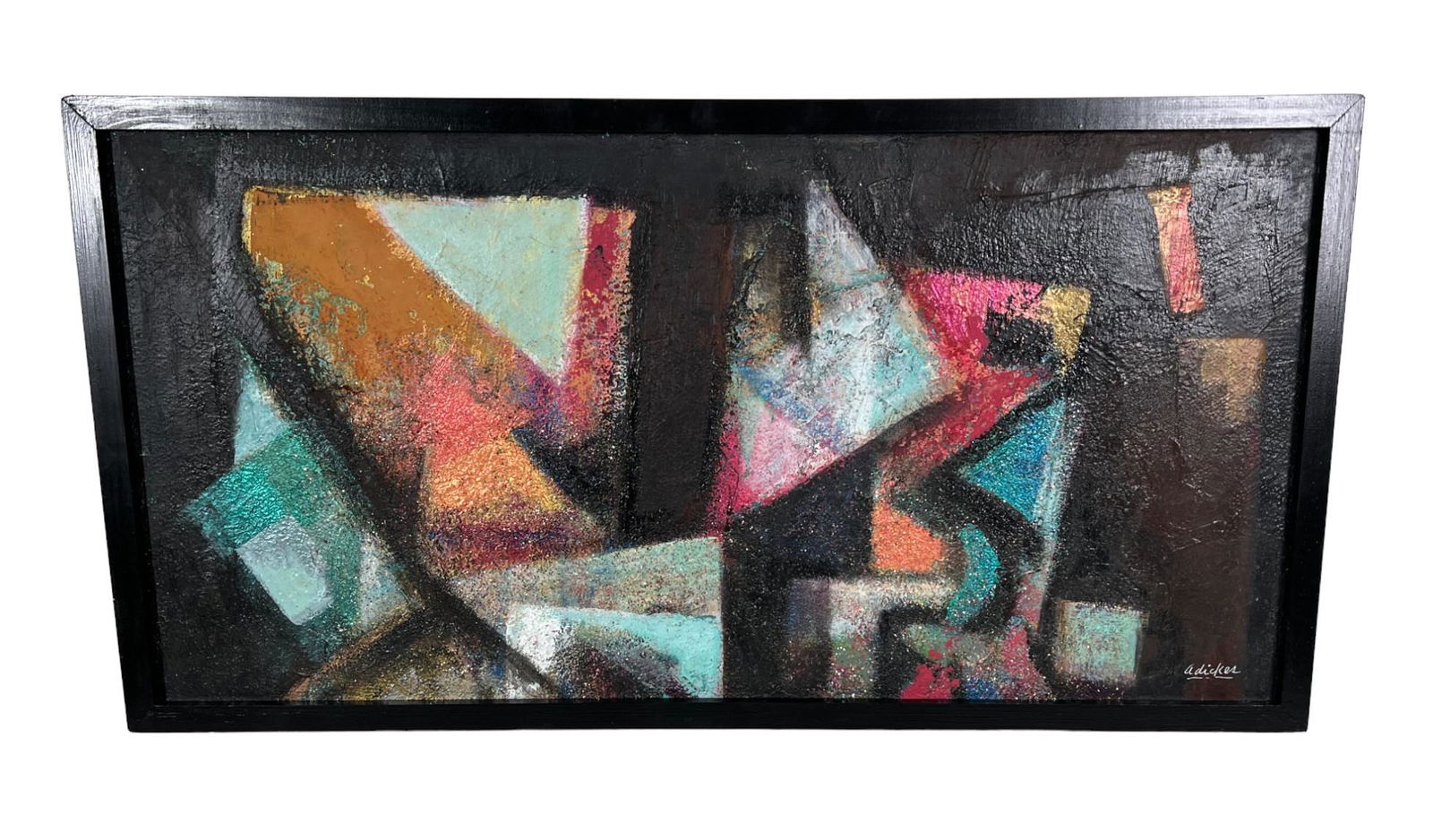 DAVID ADICKES ABSTRACT #1: DAVID ADICKES ABSTRACT #1. Height: 16 in. by Width: 31 in. by Depth: 2