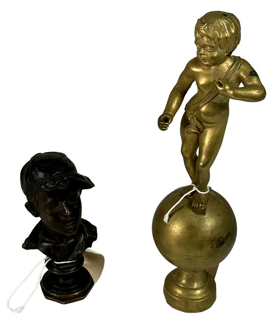 MIXED LOT OF TWO ANTIQUE  FIGURINES (1 of 7)