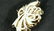 33: 14KT GOLD JADE & SEED PEARL CLASP BROOCH - 4