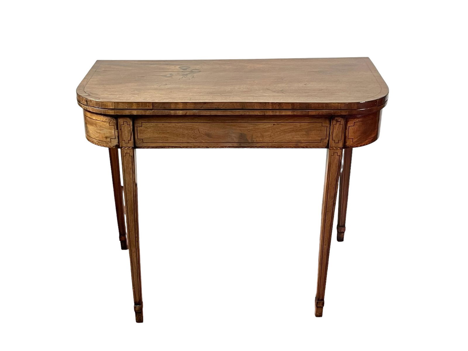 CIRCA 1850's GEORGIAN MAHOGANY GAME TABLE (1 of 3)