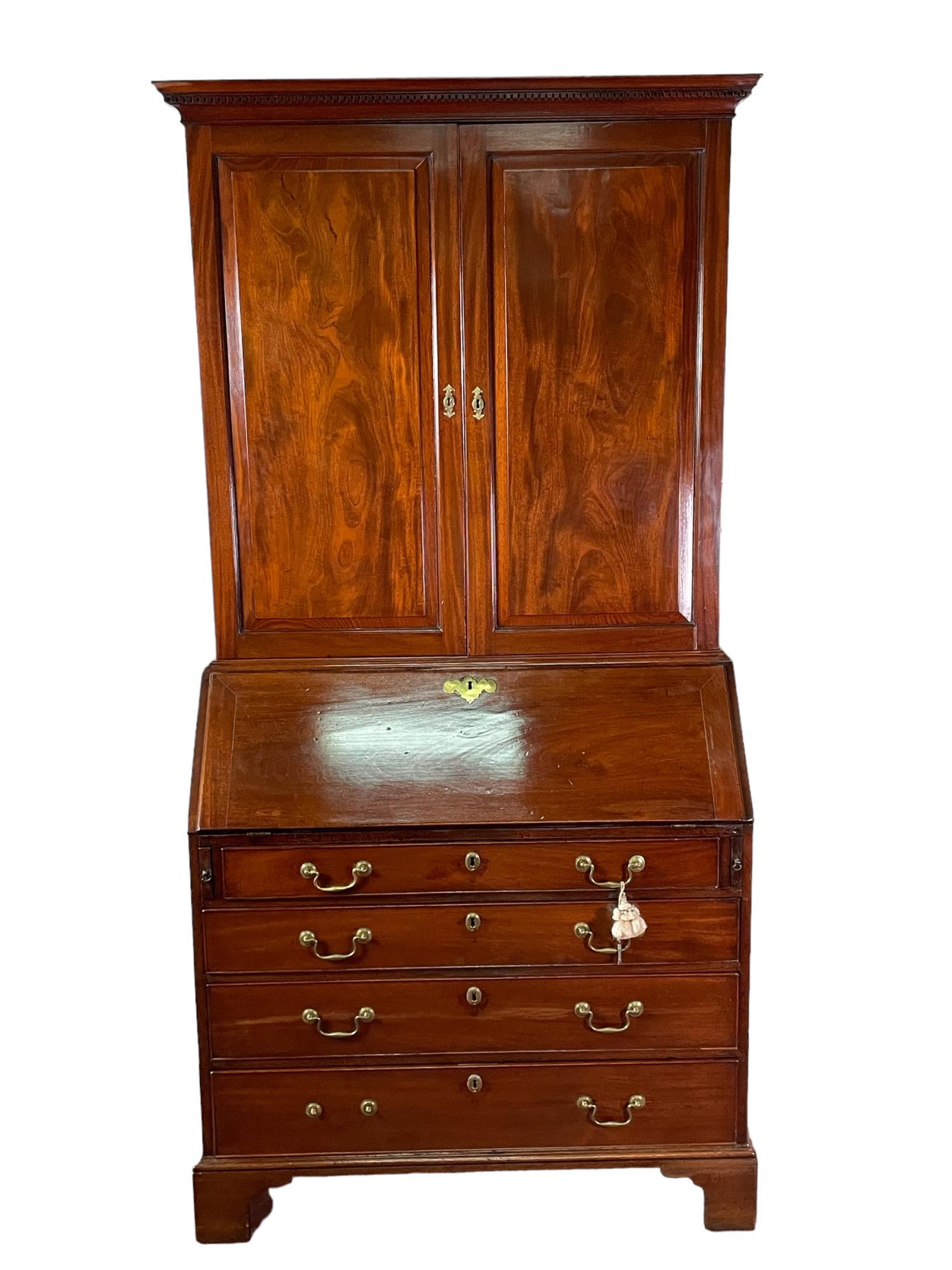 CIRCA 1750-1790 CHIPPENDALE SECRETARY (1 of 3)