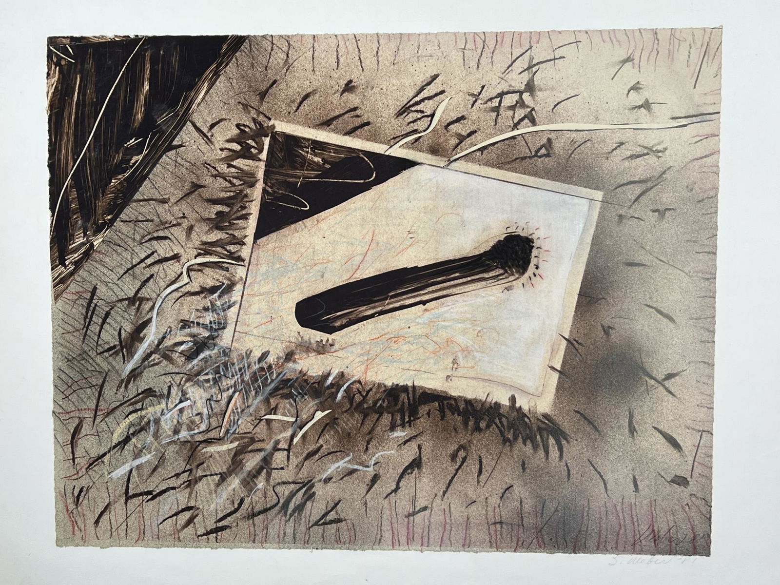 STEPHANIE WEBER "G-3" MIXED MEDIA ON PAPER (1 of 3)