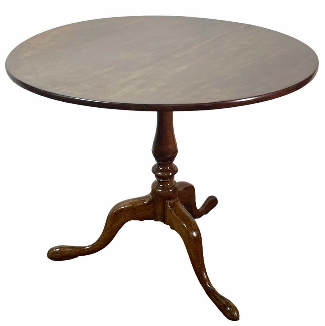 QUEEN ANNE MAHOGANY TRIPOD TILT TOP TABLE (1 of 5)