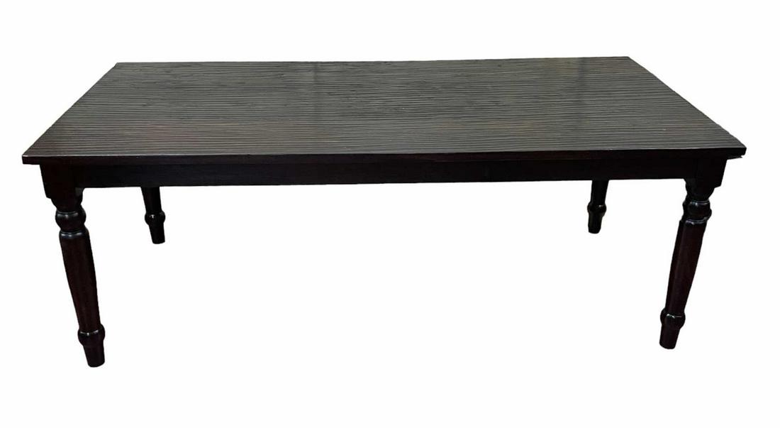 FARM TABLE: FARM TABLE Height: 30.5 in. by Width: 82.25 in. by Depth: 39.5