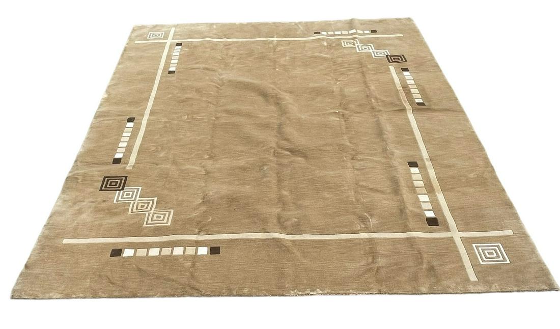 INDO TIBETAN RUG: INDO TIBETAN RUG. Height: 10 feet by Width: 8 feet.