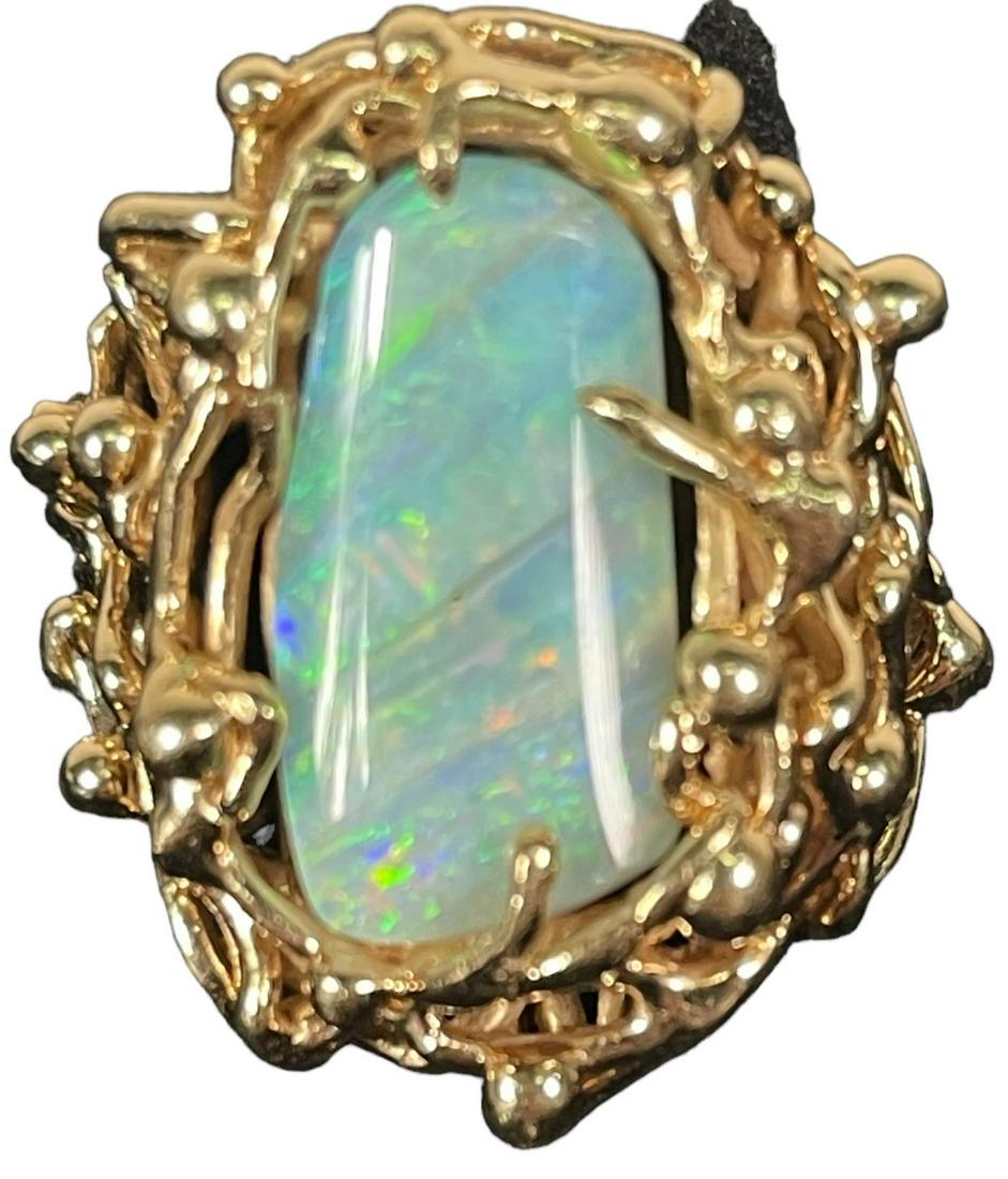 14KT YELLOW GOLD OPAL RING (1 of 3)