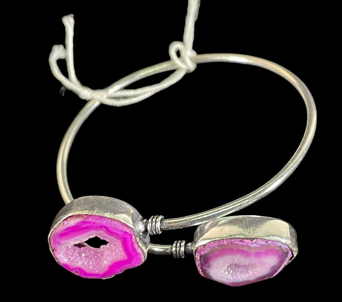 DOUBLE AGATE CUFF BRACELET (1 of 3)