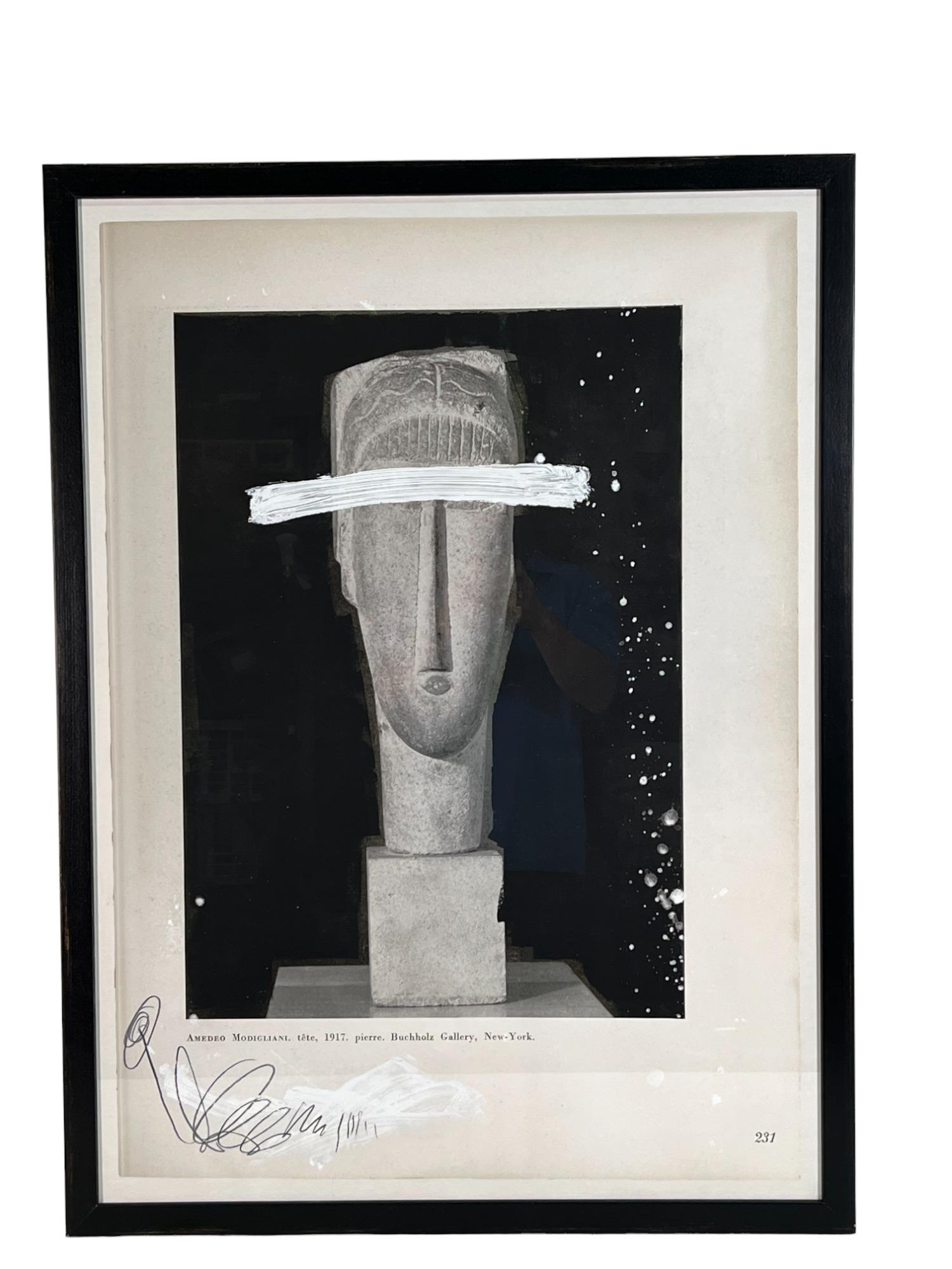 PAGES D' ART AMEDEO MODIGLIANI: PAGES D' ART AMEDEO MODIGLIANI MIXED MEDIA ON PAPER. Height: 37 in. by Width: 27 in.