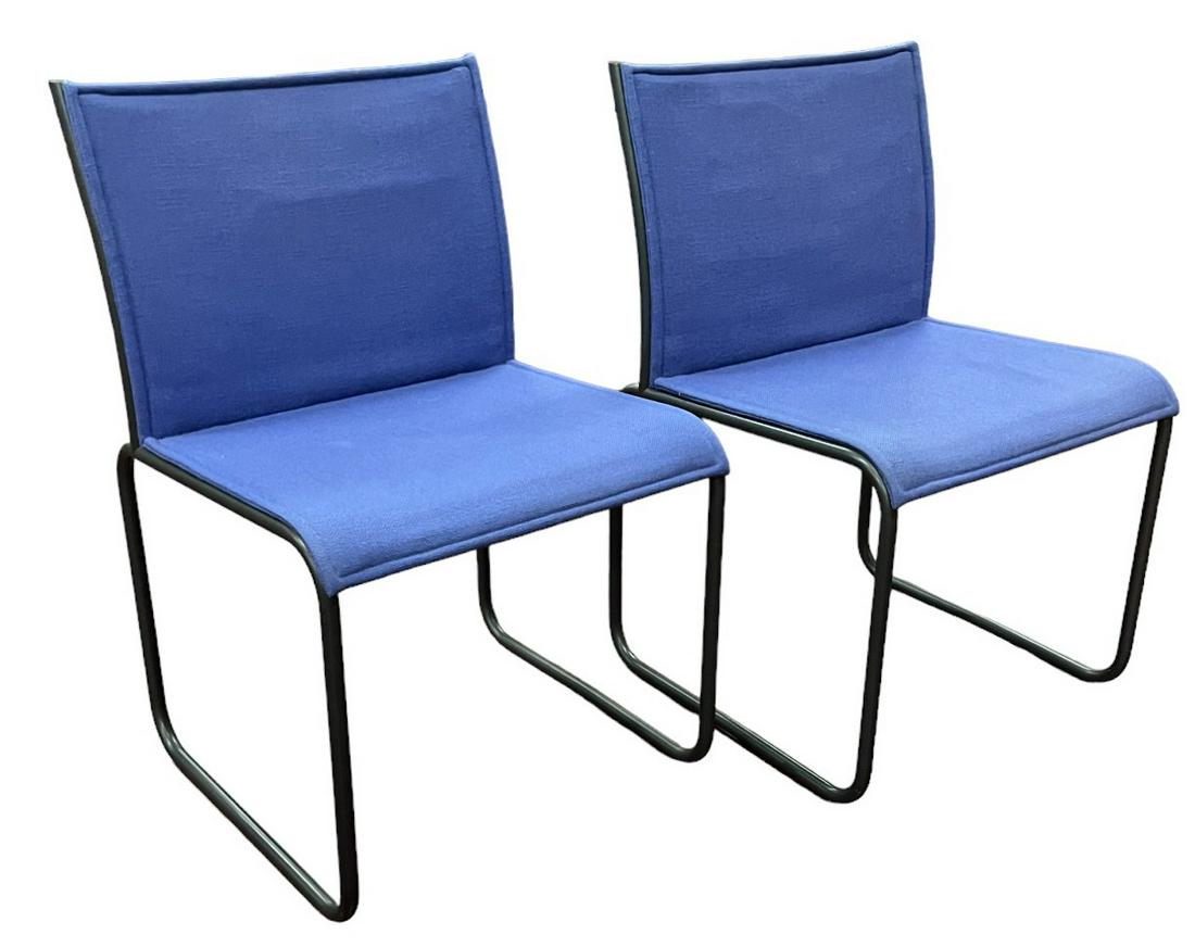 PAIR OF KNOLL SIDE CHAIRS: PAIR OF KNOLL SIDE CHAIRS. Height: 32 in. by Width: 20 in. by Depth: 20