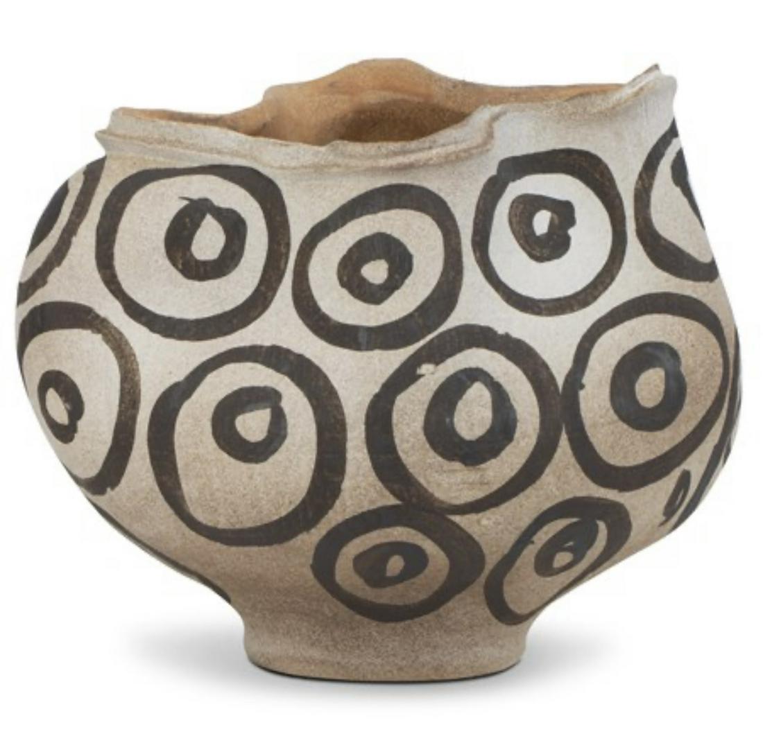CHINESE HAN DYNASTY STYLE BOWL: CHINESE HAN DYNASTY STYLE BOWL Height: 10.5 in. by Width: 12.5 in. by Depth: 8.5