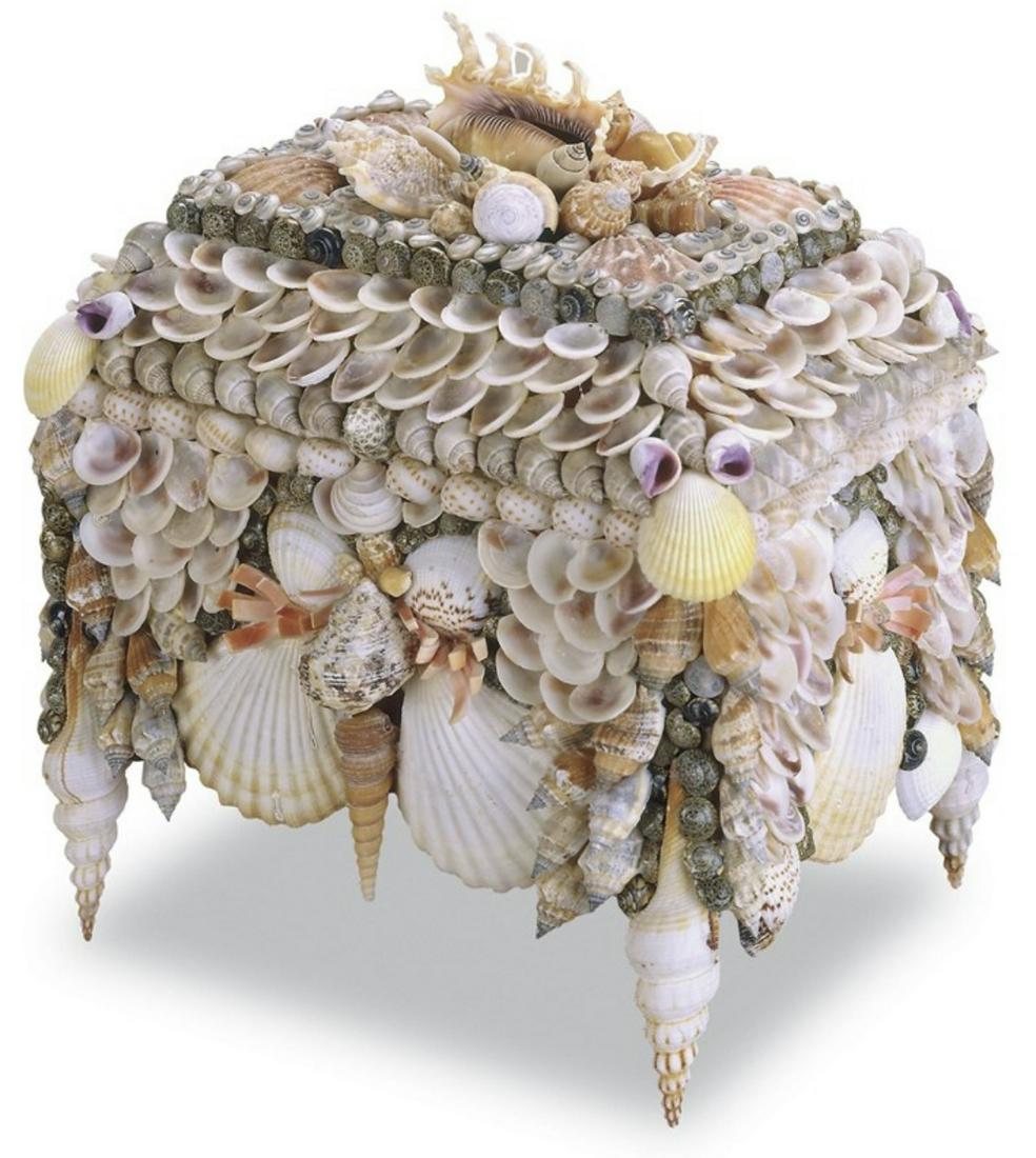 JEWELRY BOX IN SEASHELLS (1 of 2)