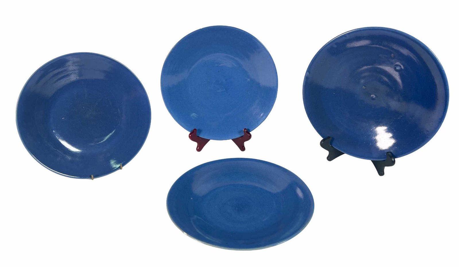 SET OF 4 MING/CHING DYNASTY PLATES: SET OF 4 MING/CHING DYNASTY PLATES. Height: 1.5 in. by Width: 11 3/8 in.