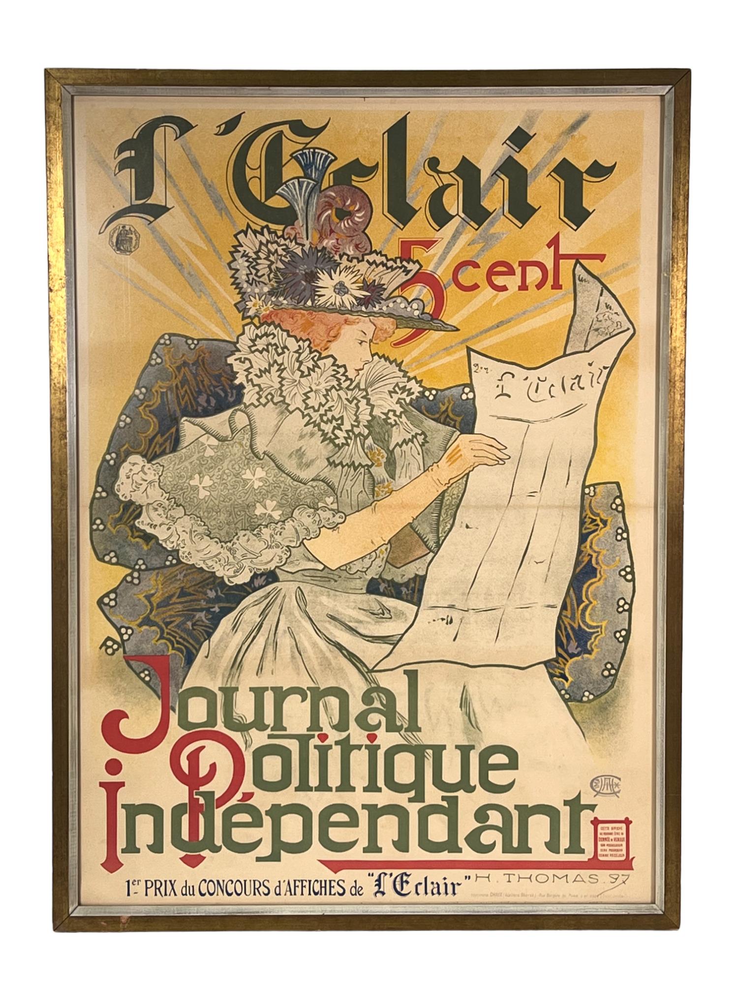 L' ECLAIR JOURNAL POLITIQUE INDEPENDANT POSTER (1 of 5)
