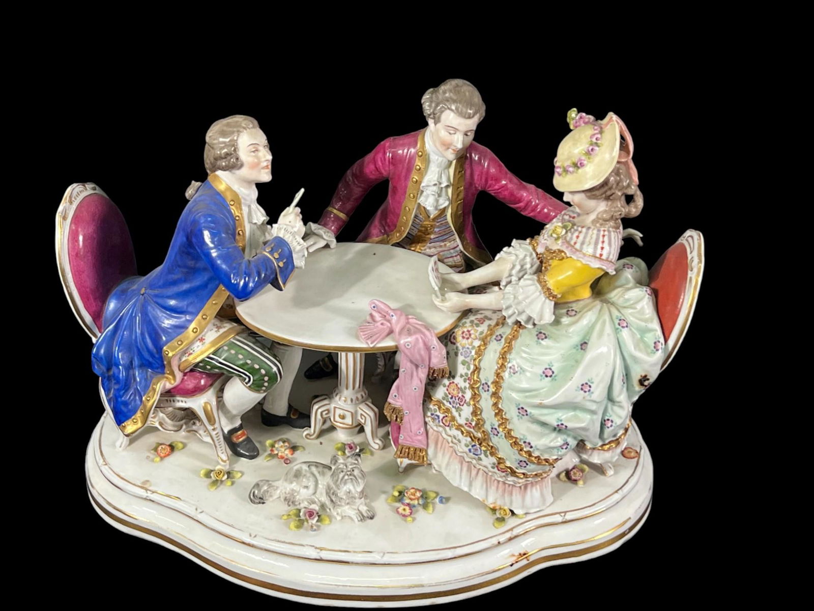 KPM PORZELLAN DRESDEN PORCELAIN CARD GAME: KPM PORZELLAN DRESDEN PORCELAIN CARD GAME Height: 10.25 in. by Width: 14 in. by Depth: 9.25