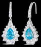 PAIR OF ELIZABETH AQUAMARINE EARRINGS