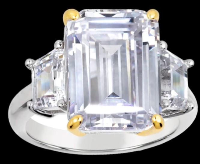 GRACE DIAMOND CZ WHITE RING (1 of 3)