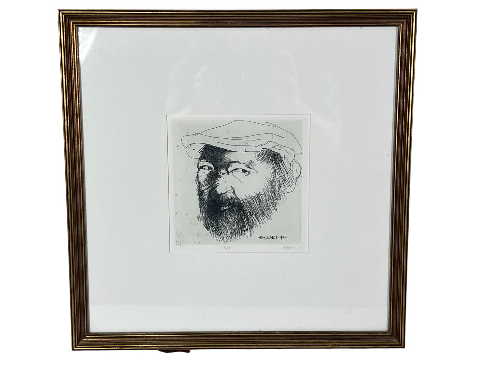 SIGNED LEONARD BASKIN PORTRAIT 17 / 150 (1 of 2)