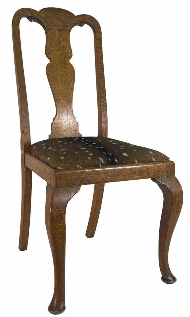 PAIR OF QUEEN ANNE SIDE CHAIRS (1 of 3)