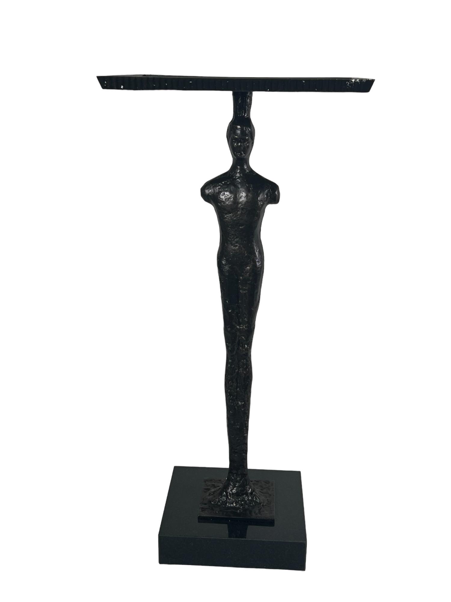 EBONIZED BRONZE OCCASSIONAL TABLE (1 of 2)
