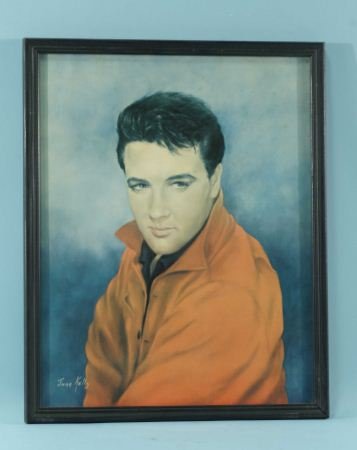 ELVIS PORTRAIT, BY JUNE KELLY: ELVIS PORTRAIT, BY JUNE KELLY