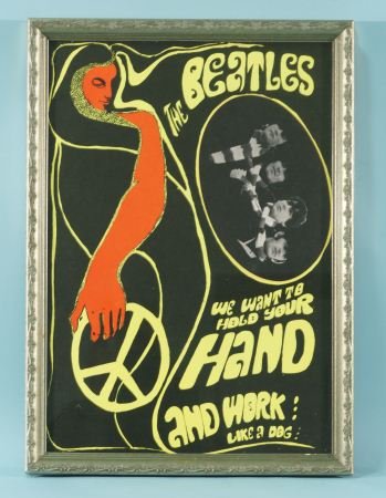 THE BEATLES, WE WANT TO HOLD YOUR HAND AND WORK LI: THE BEATLES, WE WANT TO HOLD YOUR HAND AND WORK LIKE A DOG POSTER