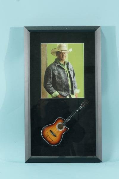 TRACY LAWRENCE SIGNED PHOTO AND MINI GUITAR: TRACY LAWRENCE SIGNED PHOTO AND MINI GUITAR