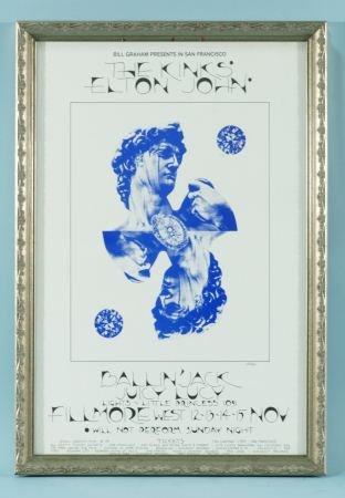 THE KINKS ELTON JOHN POSTER: THE KINKS ELTON JOHN POSTER
