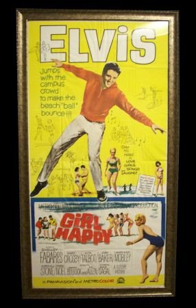 ELVIS "GIRL HAPPY" MOVIE POSTER: ELVIS "GIRL HAPPY" MOVIE POSTER.