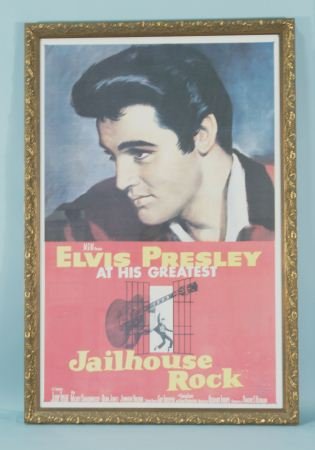 ELVIS' "JAIL HOUSE" ROCK PROMO POSTER: ELVIS' "JAIL HOUSE" ROCK PROMO POSTER