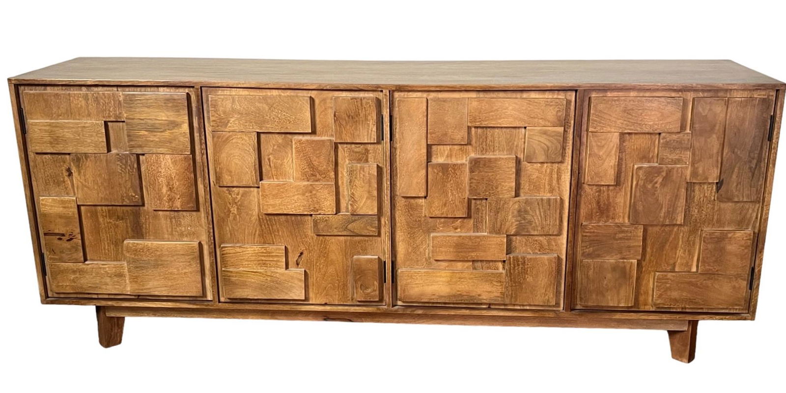 BRUTALIST STYLE FOUR DOOR CREDENZA (1 of 3)