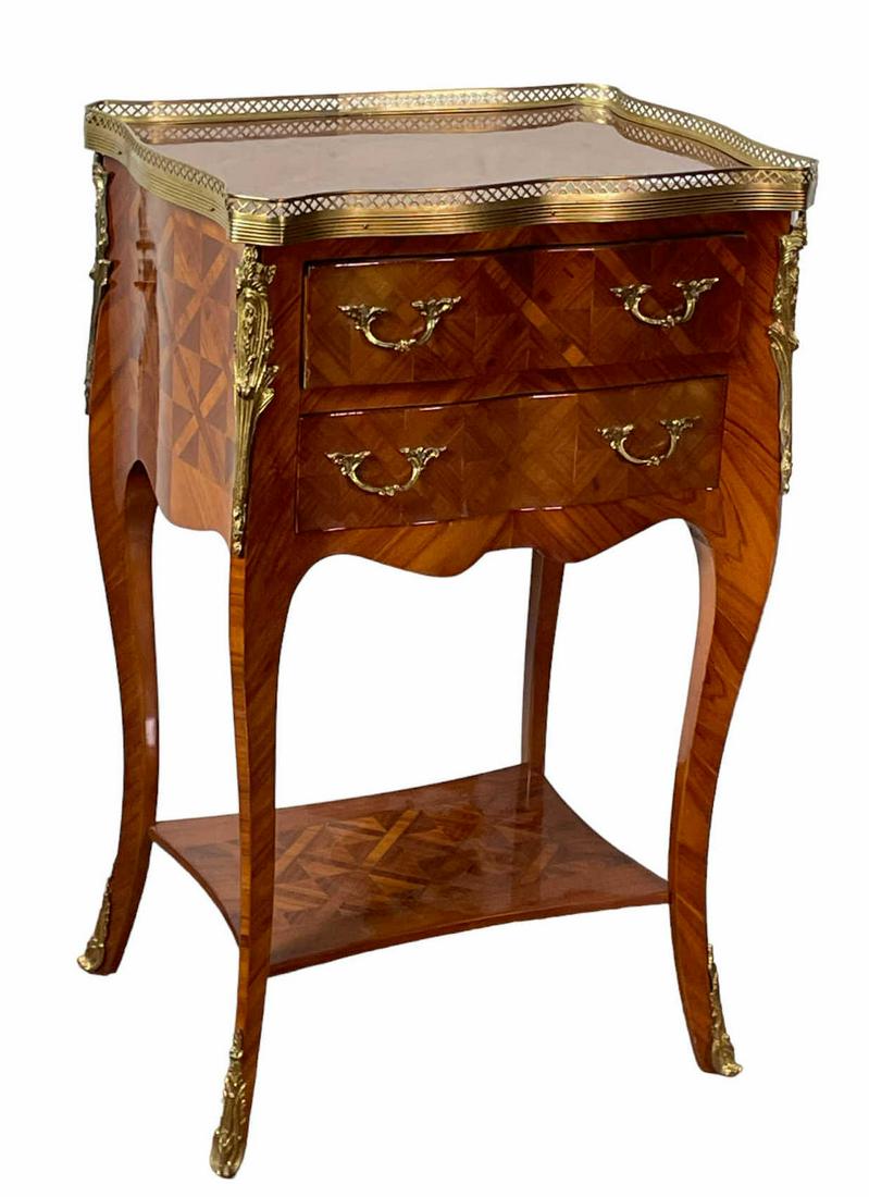 FRENCH GILT BRONZE MOUNTED SIDE TABLE (1 of 3)