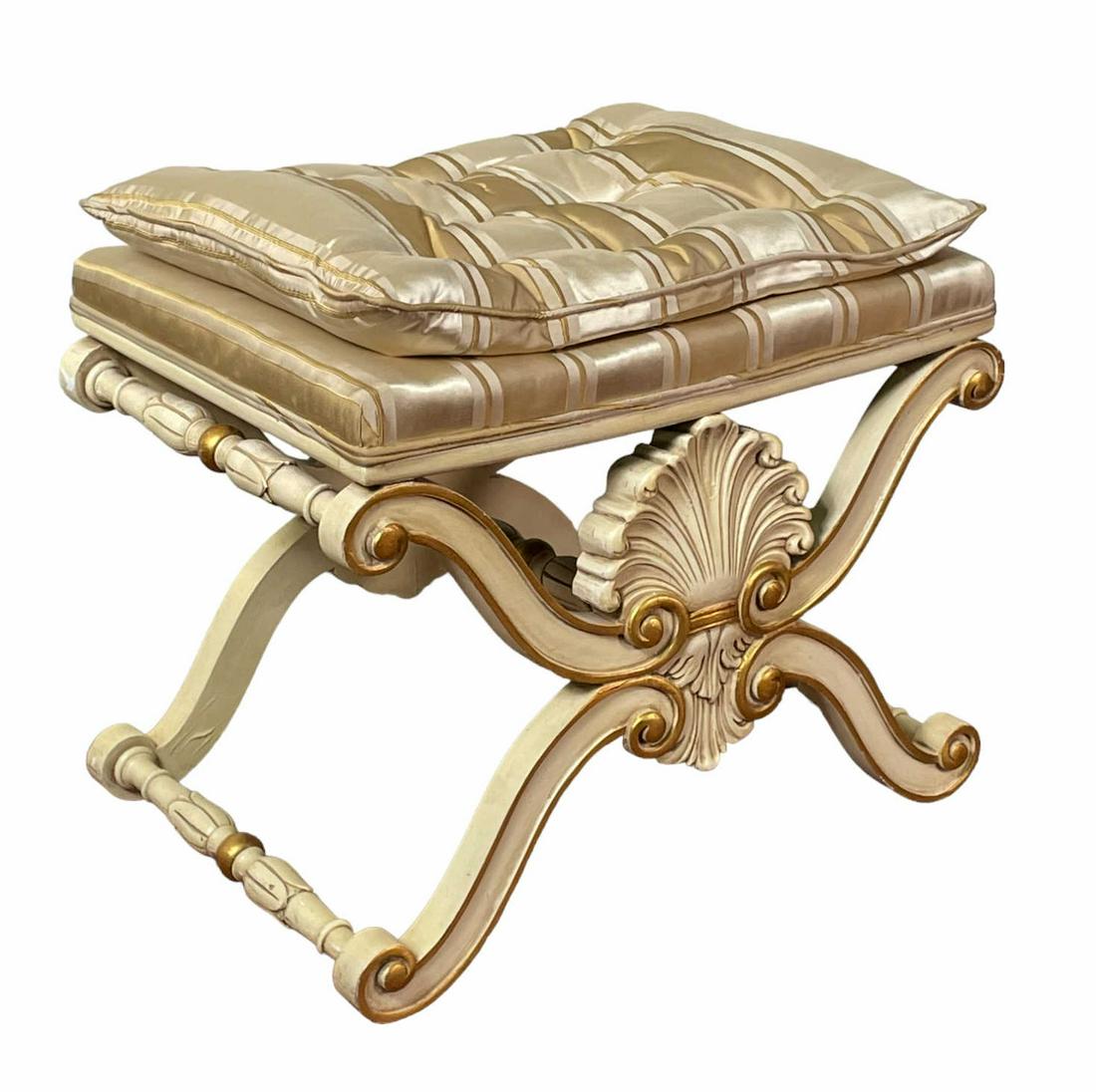 BAROQUE STYLE VANITY STOOL (1 of 3)