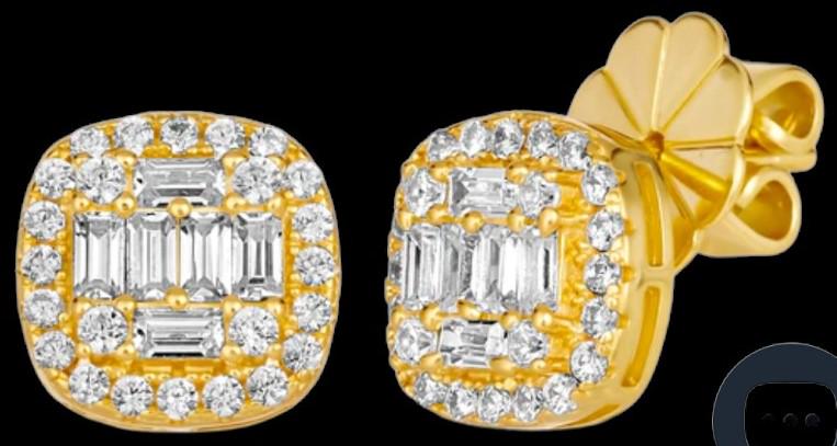 GRACE STUD GOLD EARRINGS: GRACE STUD GOLD EARRINGS