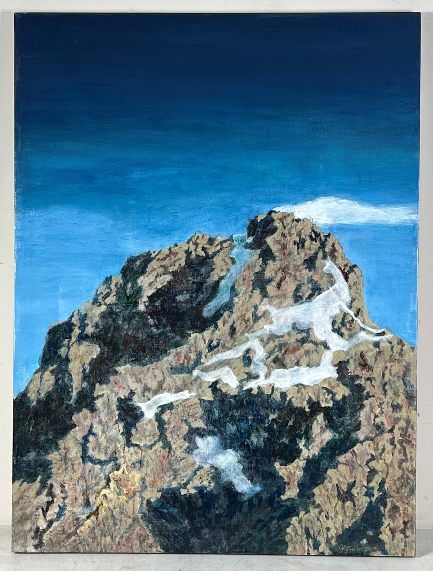 JIM ELLIS "SPRING WIND RETURNS" ACRYLIC ON CANVAS: JIM ELLIS "SPRING WIND RETURNS" ACRYLIC ON CANVAS PAINTING. Height: 40 in. by Width: 30 in. by Depth: 2 in.