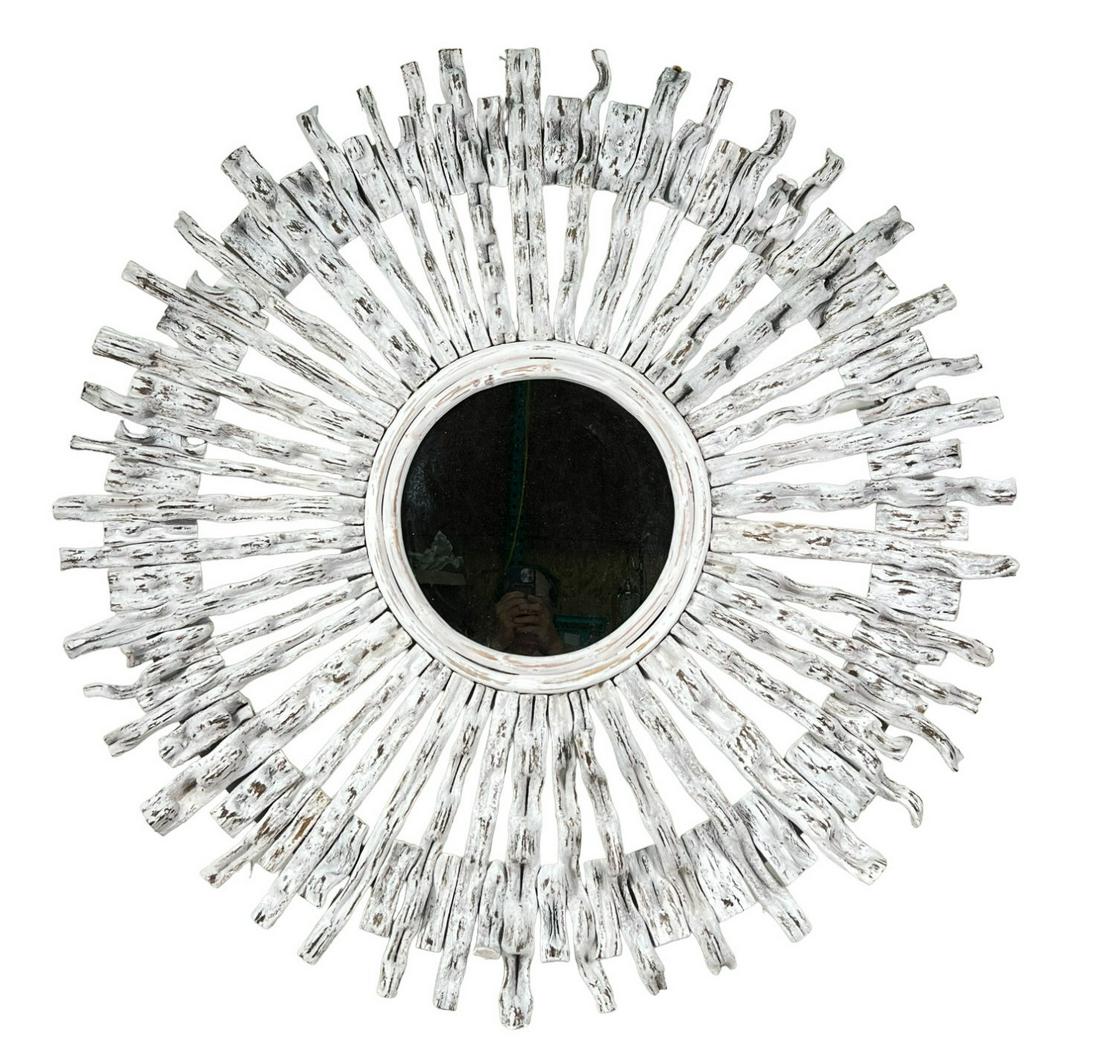 LARGE DRIFTWOOD SUNBURST MIRROR (1 of 2)