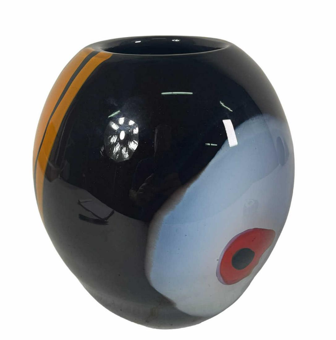 SIGNED MODERN STUDIO ART GLASS VASE (1 of 5)