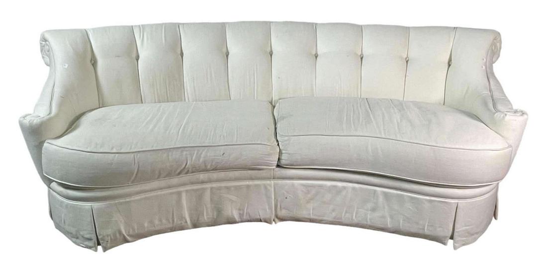 THOMASVILLE CUSTOM MADE LINEN DOWN-FILLED SOFA (1 of 4)