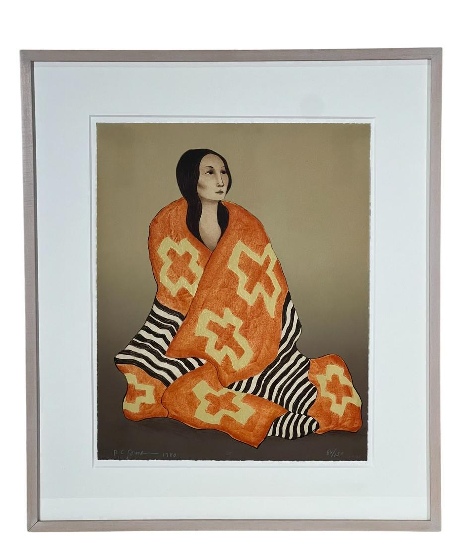 R.C. GORMAN 1980 SIGNED AND NUMBERED LITHO 86/150 (1 of 3)