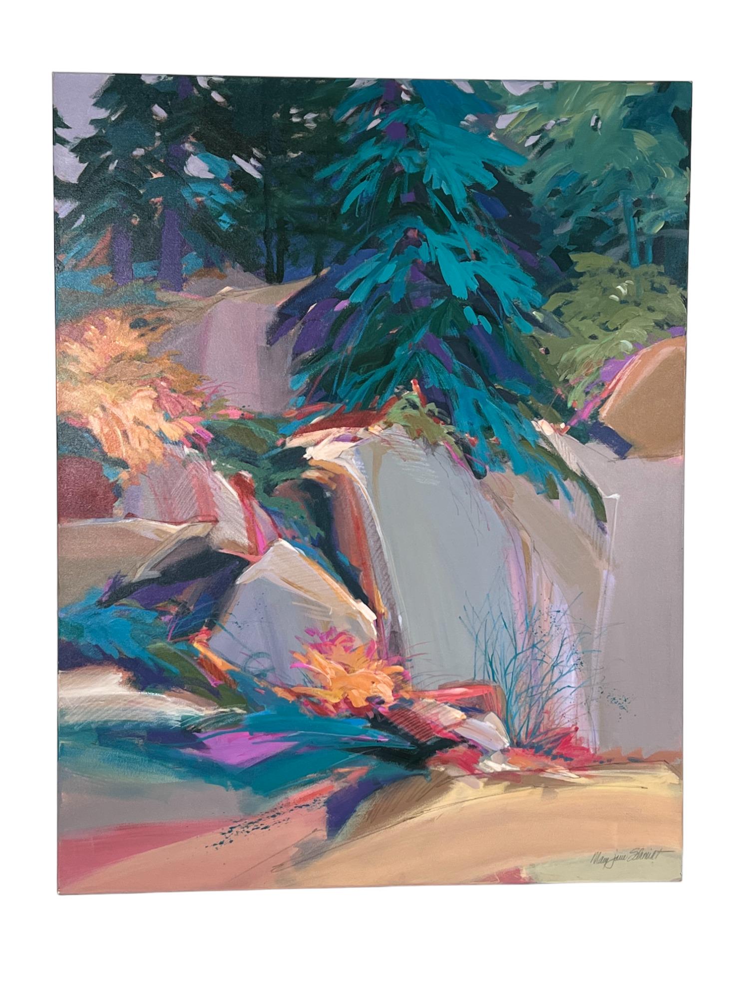 MARY JANE SCHMIDT OIL ON CANVAS LANDSCAPE 1988 (1 of 3)