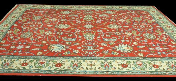 HANDMADE TURKISH FLAT WEAVE RUG: HANDMADE TURKISH FLAT WEAVE RUG. Height: 8 ft. 6 in. by Width: 11 ft. 2 in.