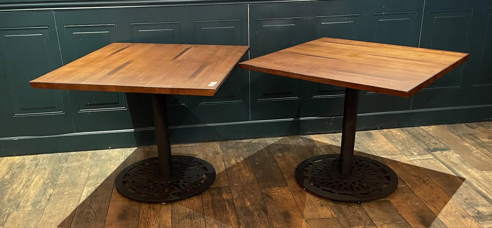 PAIR OF 36 * 36 SQUARE WOODEN TABLE: PAIR OF 36 * 36 SQUARE WOODEN TABLE Height: 36 in. by Width: 36 in. by Depth: 36