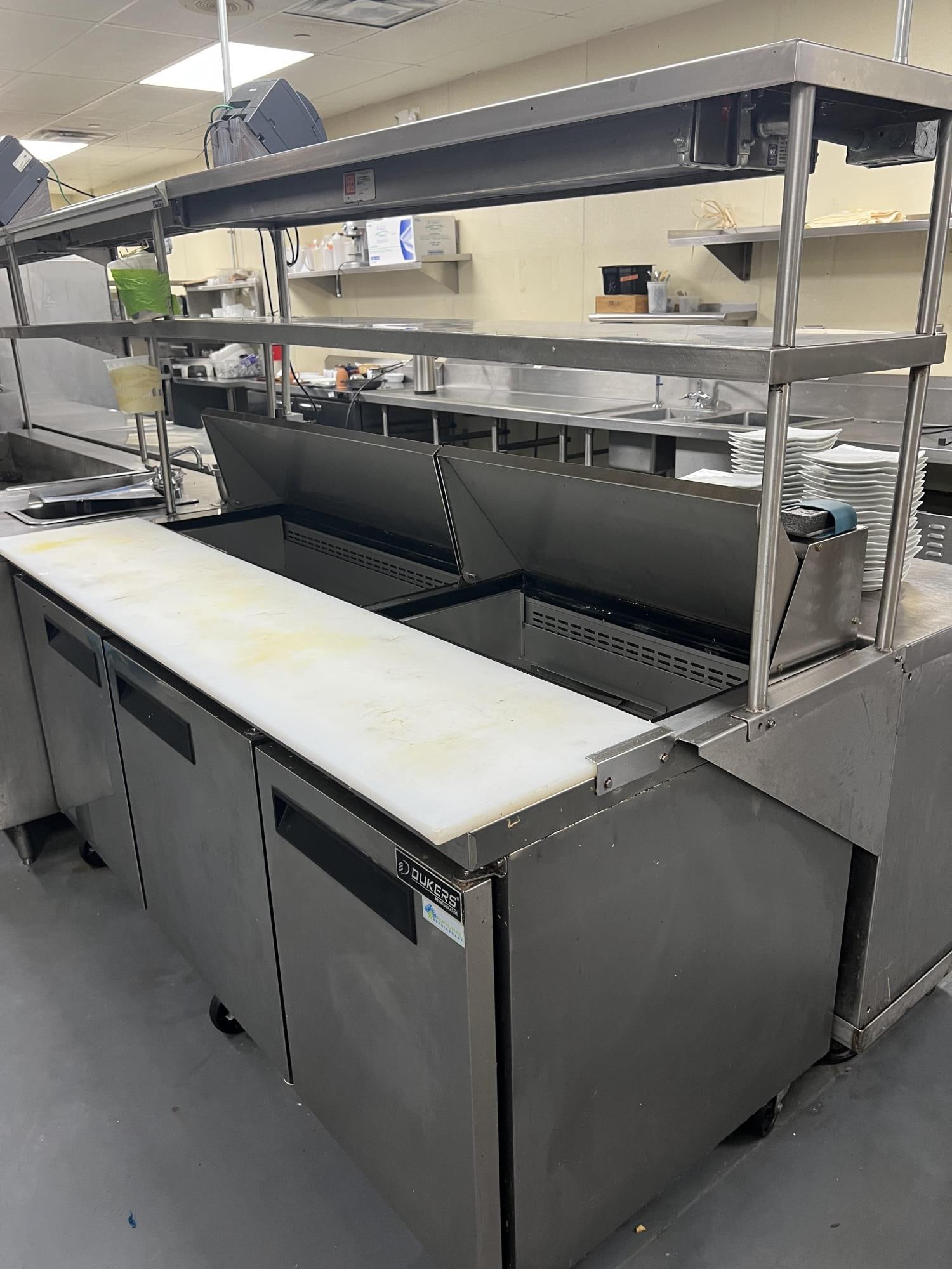 DUKERS COMMERCIAL 3 DOOR PREP REFRIGERATOR (1 of 3)