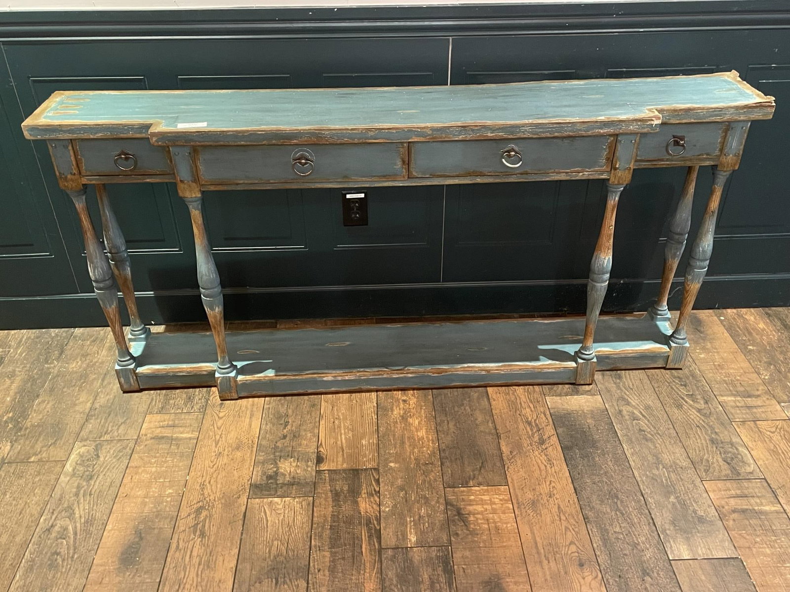 HOOKER BRAND CONSOLE TABLE: HOOKER BRAND CONSOLE TABLE Height: 34 in. by Width: 72 in. by Depth: 12